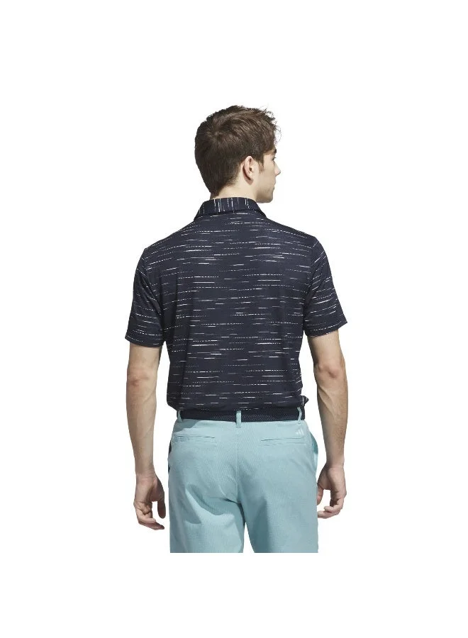 Adidas Ult Mesh Prt Lc Blue Polo Shirt (Short Sleeve) Polo Shirts For Men